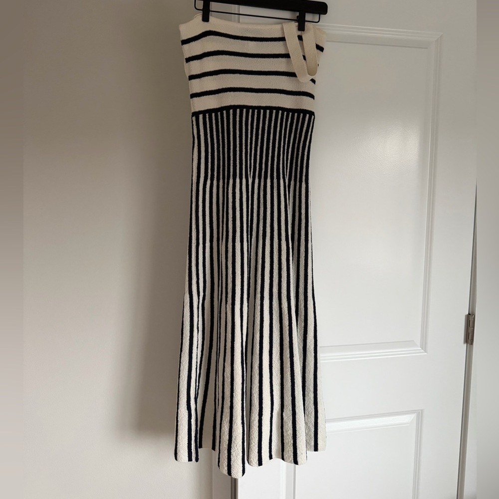 Zara Navy Striped Dress